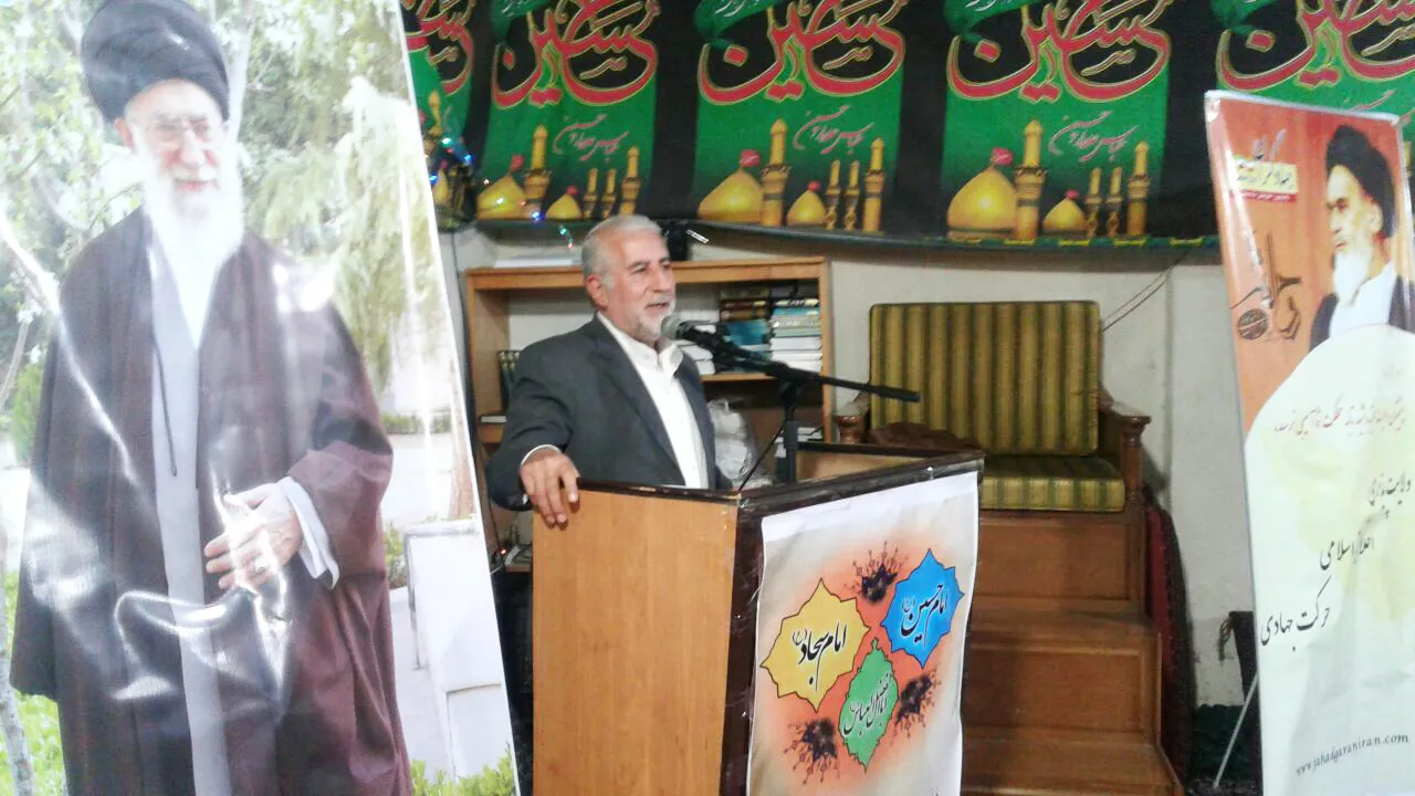 نشست حامیان جبهه جهادگران ایران اسلامی در حسینیه یزدی‌های شهر ری