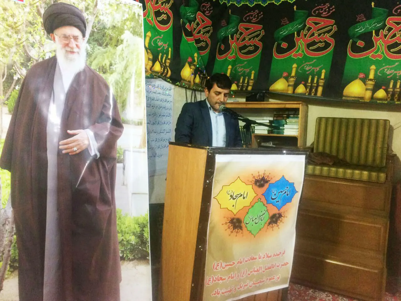 نشست حامیان جبهه جهادگران ایران اسلامی در حسینیه یزدی‌های شهر ری