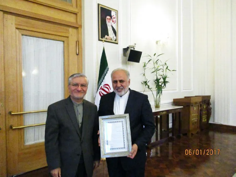 تقدیر از عوامل اجرایی وزارت امور خارجه در راهپیمایی اربعین حسینی