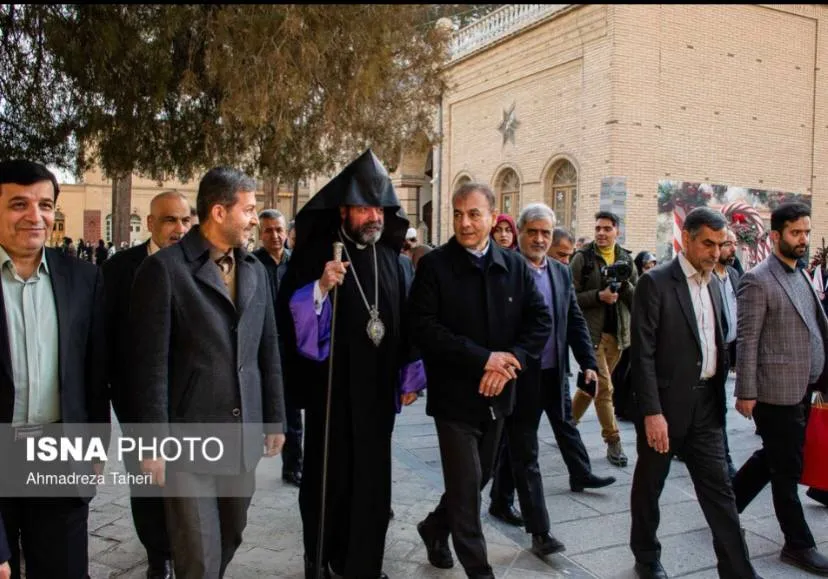 مراسم تبریک سال نوی میلادی در کلیسای وانک اصفهان